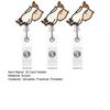 Retractable Duck Badge Holder ID Card Clip Cute Cartoon Lanyard for Nurse Office School Spring-Loaded Reel Detachable Card Case Fun ID
