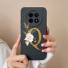 Cases For OPPO Realme12 12x 5G Elegant Rose Letter Soft Liquid Silicone Lens Protective Back Covers For Realme 12 X Bumper Funda