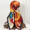 2025 Hip Hop Hijab Scarf Women Print Neckerchief Foulard Square Satin Silk Scarves Shawls And Wraps Lady Pashmina Bandana 2025