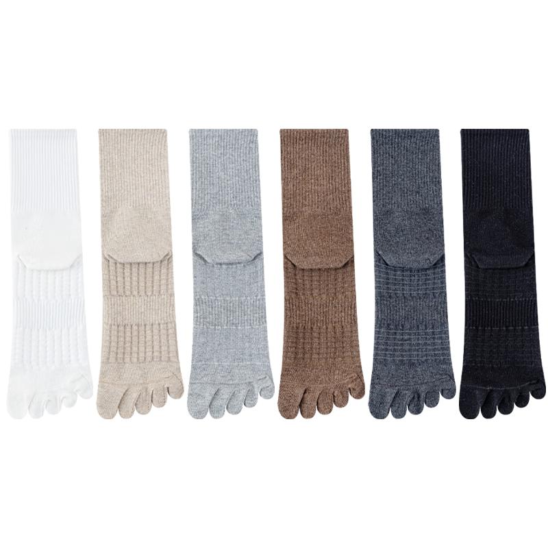 Mao Ren Men s Anti-Odor Five-Toe Cotton Socks One Size