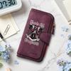 Gothic Punk Long Wallet for Daily Use Cool Dark Style Card Holder Fashion Portable Durable Purse