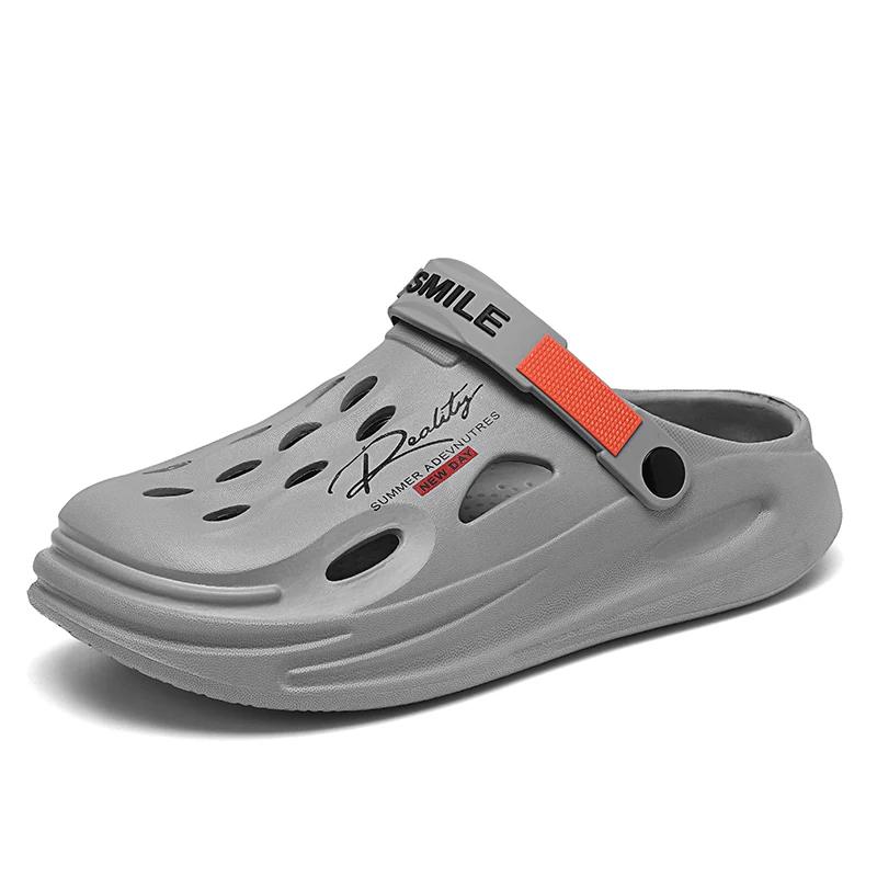 

Новые мужские тапочки-сабо сандалии мужские садовые туфли сандалии на плоской подошве мужские кроссовки уличные домашние сабо шлепанцы мужские летние туфли 40-41