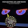 2Pcs Car Rear Window Warning Light LED Devil's Eye Decorative Light Devil Eye Atmosphere Light Auto Decoration Lamps Accessories