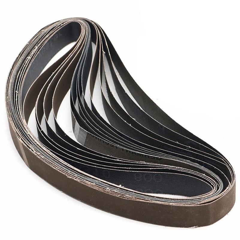 Buy Trendy 15pcs Sanding Belts 600/800/1000 Grit Grinding Polishing Wheels Aluminum Oxide