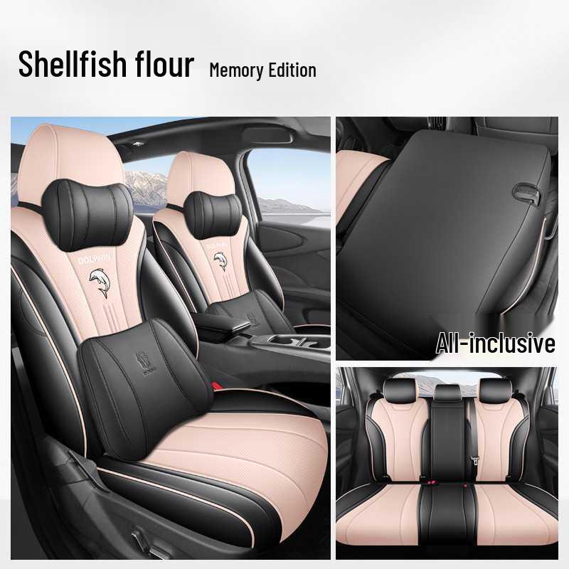 25 BYD Dolphin Leather Seat Covers, All-Season, Breathable, Full Coverage for Intelligent Driving Version
