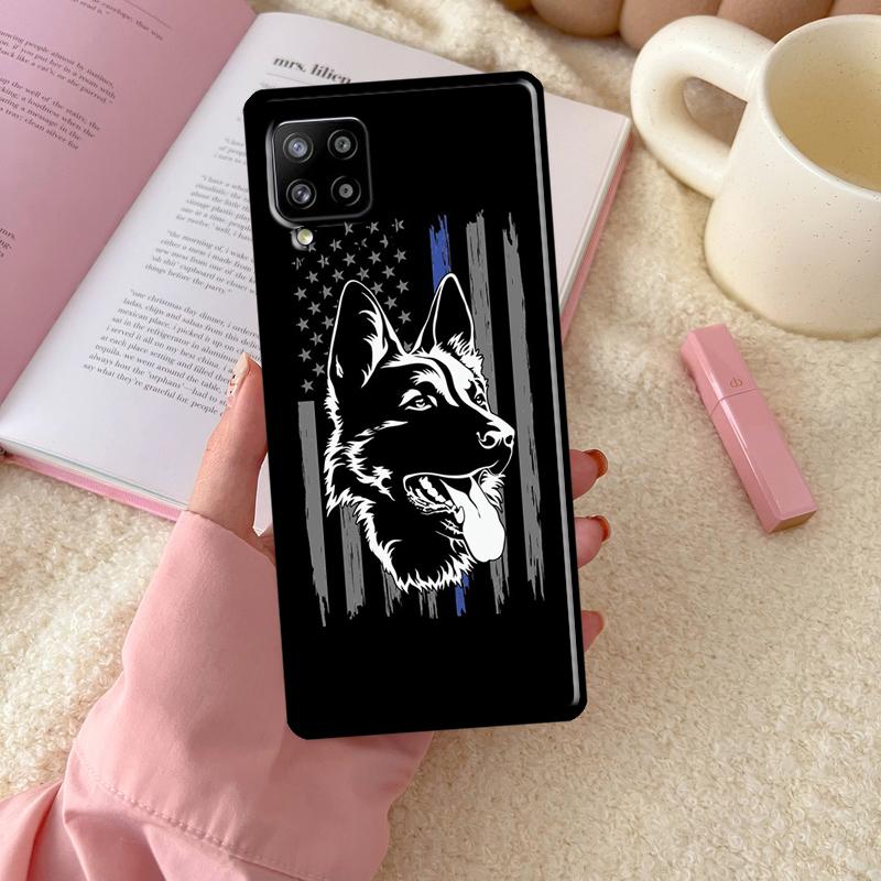 Cartoon German Shepherd Dog For Samsung Galaxy A55 A35 A15 A32 A12 A22 A52 A54 A34 A14 A56 A36 A26 A16 A13 A53 A06 Case