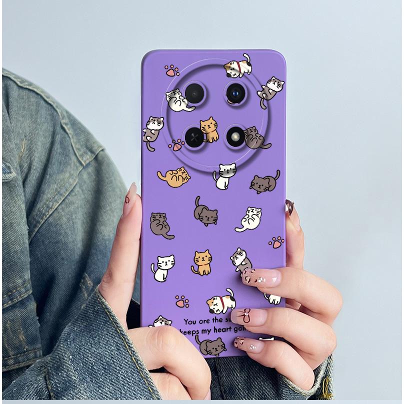 Für Huawei Nova 12i 4G Handyhülle Abdeckung Weiches Silikon Süß Bemalte Schale Cartoon Funda Süß Bedruckte Schutzhülle Coque