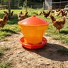 1Pcs Heavy Duty Plastic Poultry Feeder Rainproof Lid Anti Spill Design For Backyard Chicken Coops Small Farms