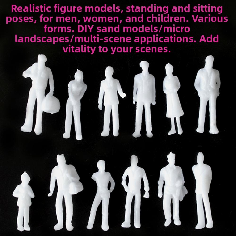 10/100pcs 1:300/1:200/1:100/1:150 Miniature Simulation Figures Model 1:75/1:50/1:42/1:30/1:25 Scale Building People Figures