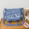 Japanese Harajuku Crossbody Bags For Women High School Girls Messenger Bag Patchwork Handbags School Book Bag Shoulder Bag Bolso