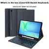 Keyboard Case for Samsung Galaxy Tab S10 Lite / S10 FE / S9 FE / S9 / S8 / S7 10.9-inch/11-inch Tablet Case with Pencil Holder