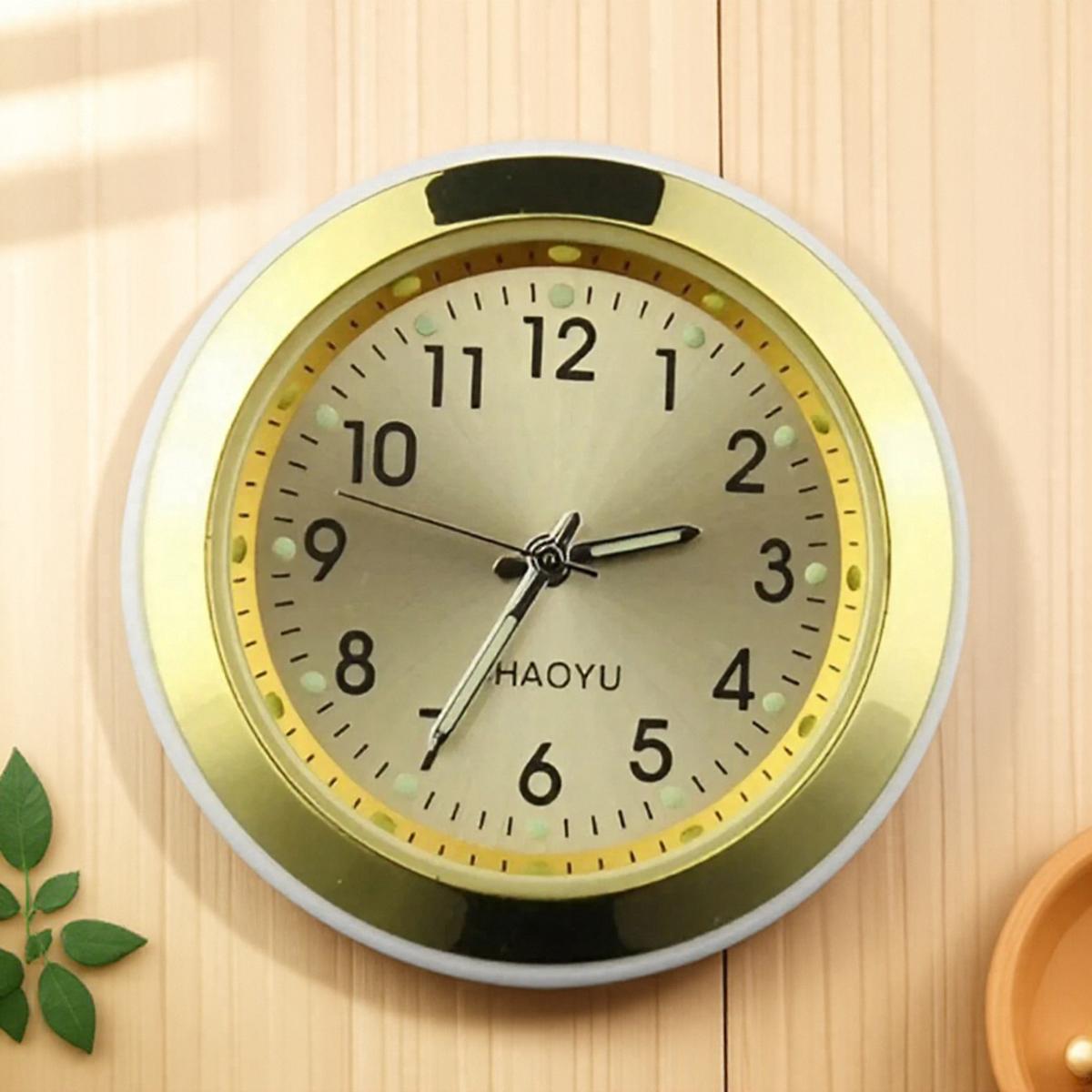 

Светящиеся Автомобильные Часы Аналоговые Декоративные Кварцевые Часы для Автомобильного Воздуховода Стильные Автоаксессуары золотой