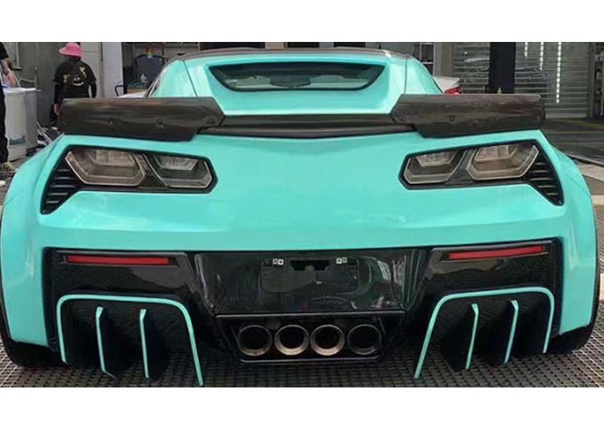 Chevrolet Corvette C7 Carbon Fiber Rear Diffuser Tail Lip Kit