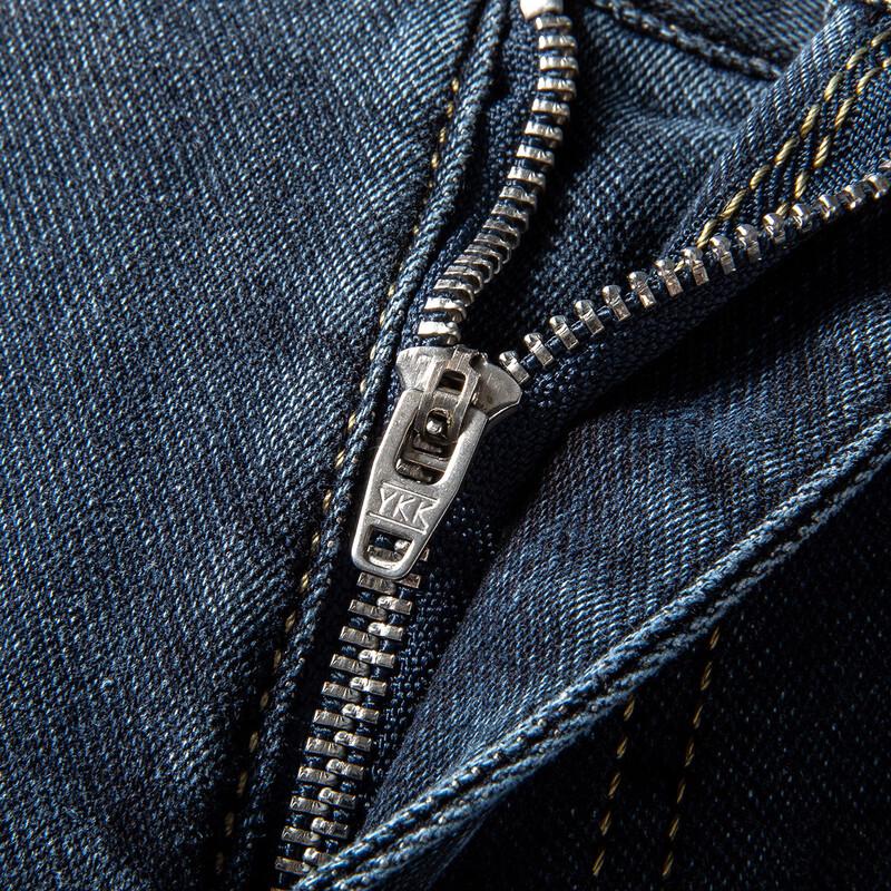 MONTAGUT Men's Washed Casual Straight-Fit Jeans