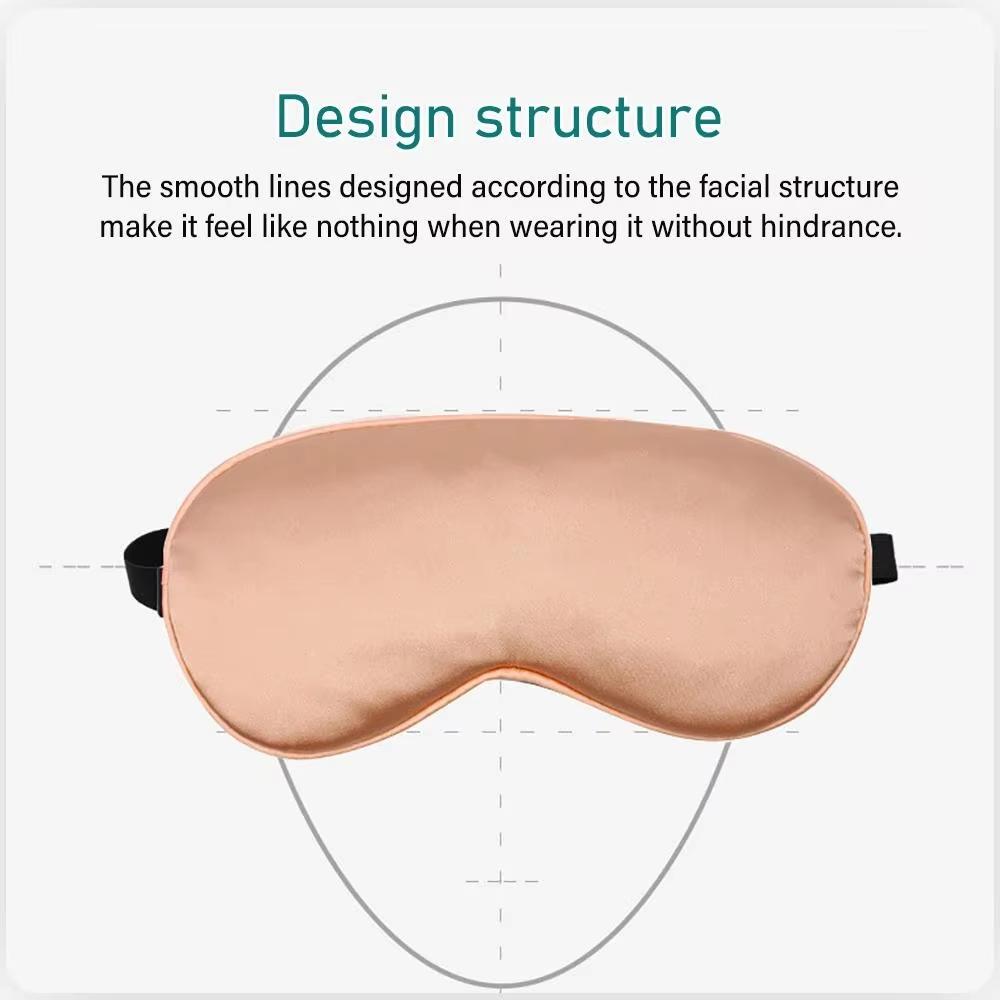 USB Beheizte Wermut Augenmaske zum Schlafen - 3-Temperatur Seiden Augenklappe mit Timer, Lindert trockene Augen/Schwellungen/Schlaflosigkeit + 1 USB-Kabel