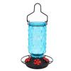Glass Hummingbird Feeder 5 Flower Ports 16oz Outdoor Hanging Hummingbird Feeder for Garden