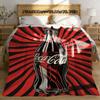 Knee Blanket Throw Blankets for Winter Microfiber Oversized Baby Lightweight Flannel Fleece Bed Sofa Decoration Coca-Cola
