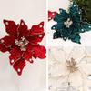 DIY Craft Christmas Tree Artificial Flower Lifelike Flocked Magnolia Flowers  Holiday Party