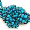 Zhiyue Jewelry Royal Blue Tiger Eye Beads - DIY Handmade Beading Accessories for Bracelets