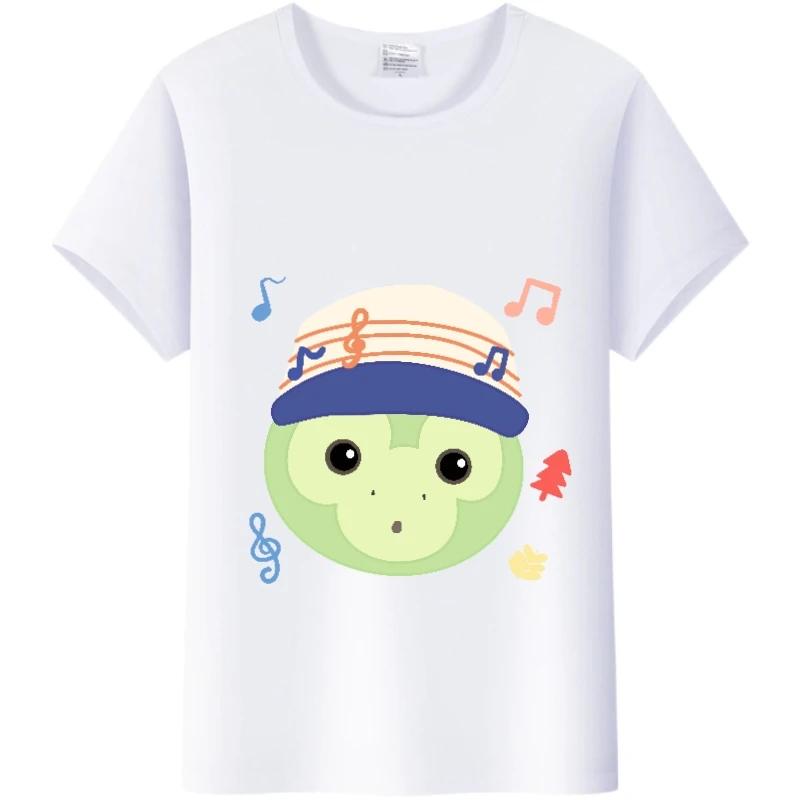 Kawaii Cartoon Tees The Bear Duffy Summer Tops Short Sleeve T-Shirts White Harajuku Clothes Y2K Blouses Unisex