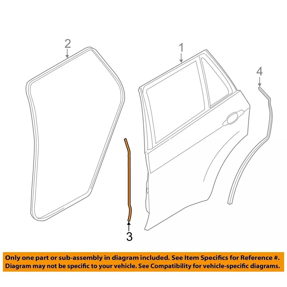 Garnitură Etanșare Ușă Reparare Auto Înlocuire 51767318510 Garnitură Nedeformabilă Înlocuire Instalare Rezistentă la Uzură Pentru 51767318510