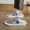 Fashion Slip-resistant Men's Shoe Flat Living Room Canvas Casual Slides Cheap Shoes Liquidation 2025 Fashion Y2k Clappers Male Slipper
