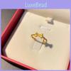Stunning 2022 New Style Brass Gold Plated Women Butterfly Ring Geometric Design For Nature Lovers