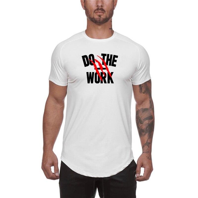 Tricou cu mânecă scurtă, moale și netedă, pentru bărbați Muscleguys, de alergare, ocazional, respirabil