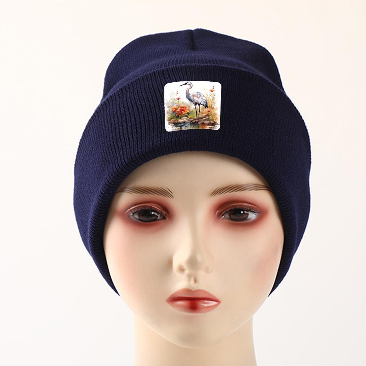 Шапка бини Crane Rill зимняя вязаная — фото 7