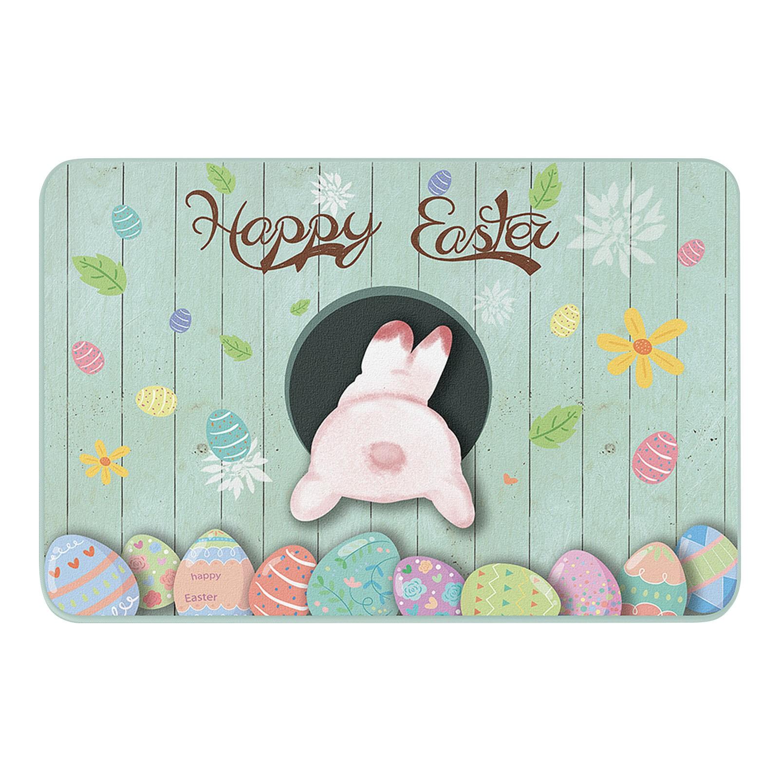 

Easter Bunny Printed Carpet Floor Mat Foot Mat Bathroom Non Mat