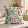 Dinosaura Pattern Cushion Cover Silky Short Plush Invisible Zipper Dustproof Sofa Pillow Case For Home Decor