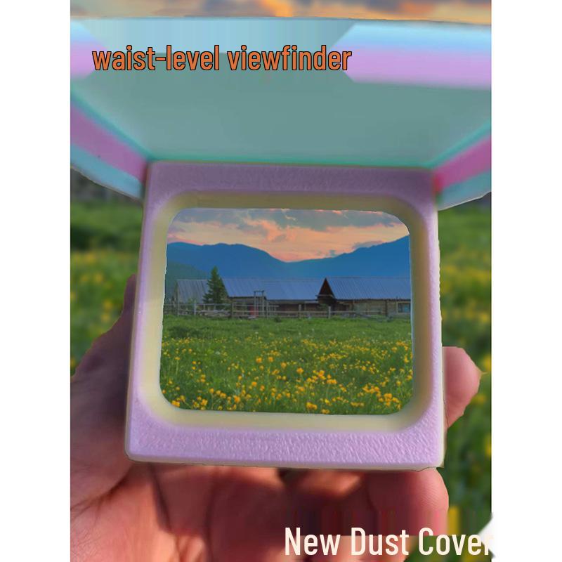 3D Printed Waist-Level Fresnel Lens Viewfinder for Creative Travel Photography.