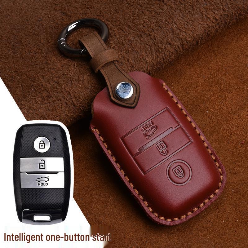 Kia Key Cover for Zhi Pao 3/5, Pao 4, Yi - Genuine Leather Shell