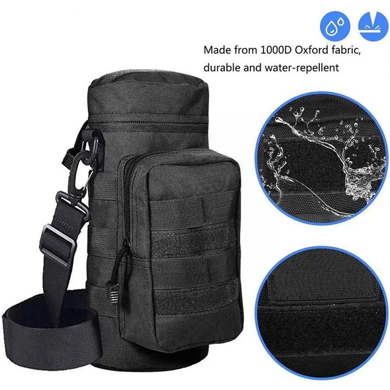 Tactical Molle Water Bottle Bag Pouch Holder Outdoor Travel Camping Hiking Cycling Fishing Hunting Water Bottle Kettle Carrier