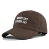 Cap Where Baseball Do Letter Embroidered Duckbill Sunshade Hat Cotton Material