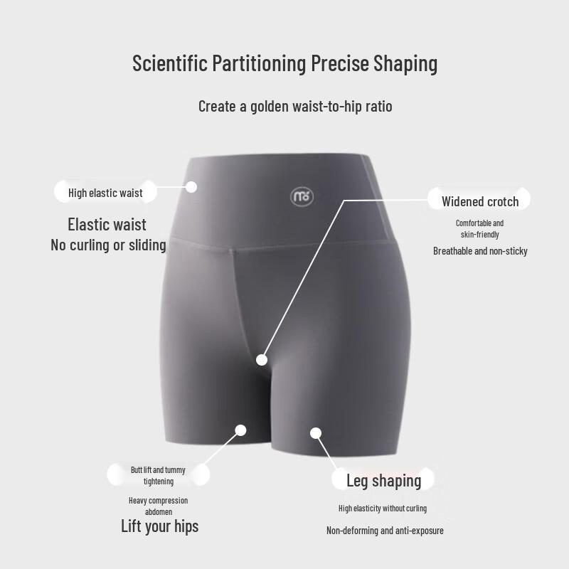 Women's High-Waist Ice Silk Safety Shorts (2-Pack)