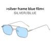 Metal Square Sunglasses With Uv400 Protection For Outdoor Activities And Fashion Style