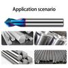 90 Degree 2 Flute Location Center Metal Cutter Router Bit Milling Tool For Aluminum Engraving Router Bit Accessories