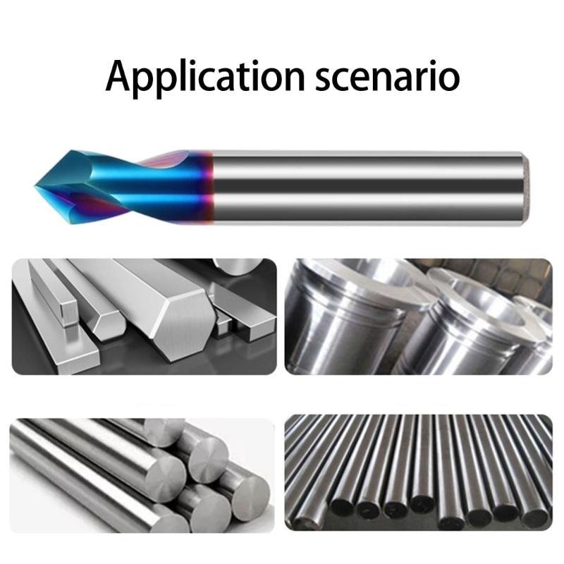 90 Degree 2 Flute Location Center Metal Cutter Router Bit Milling Tool For Aluminum Engraving Router Bit Accessories