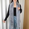 Soft Plush Winter Fluffy Scarf 180cm Long Strip Scarf Fashionable Fake Fur Long Scarf  Party