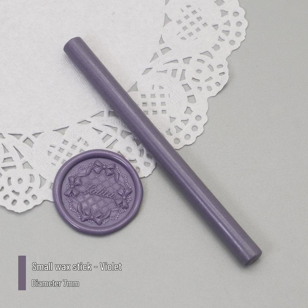 Bețișoare de Ceară de Sigiliu Mat Perlat, 125 Culori, 10x0.7cm, Compatibile cu Pistoale de Ceară, Culori Mixabile