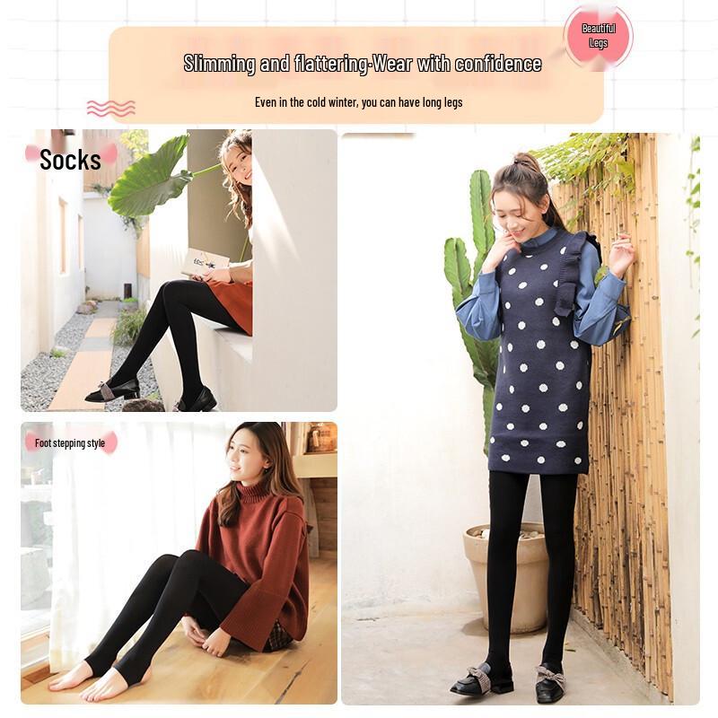 LANGSHA Women's Velvet-Lined Warm Leggings