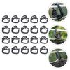 10/20/50pcs Shade Clips Hooks Shade Cloth Clamps Wire Mesh Fixing Black Fence Netting Clips Hanging Practical High Quality