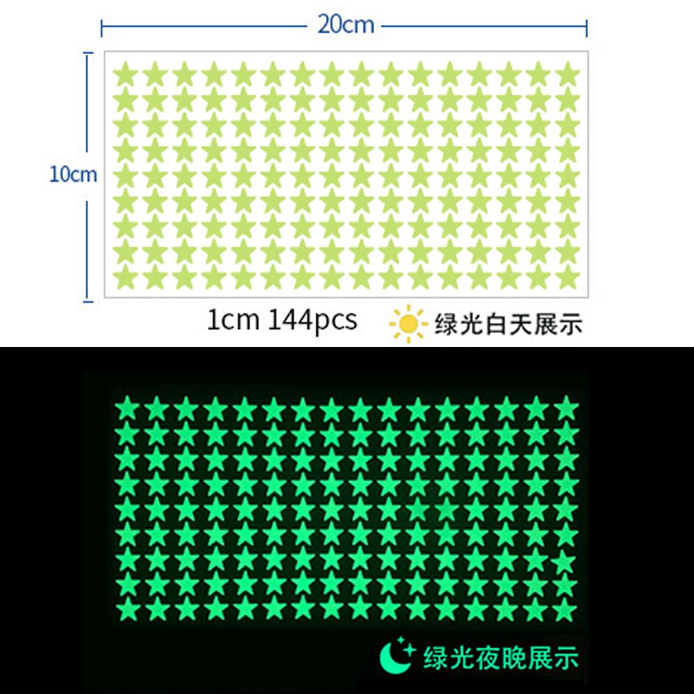 Star Luminous Stickers For Children s Room Wall Creative Decoration Fluorescent Stickers for Bedroom Living Room Wall Stickers