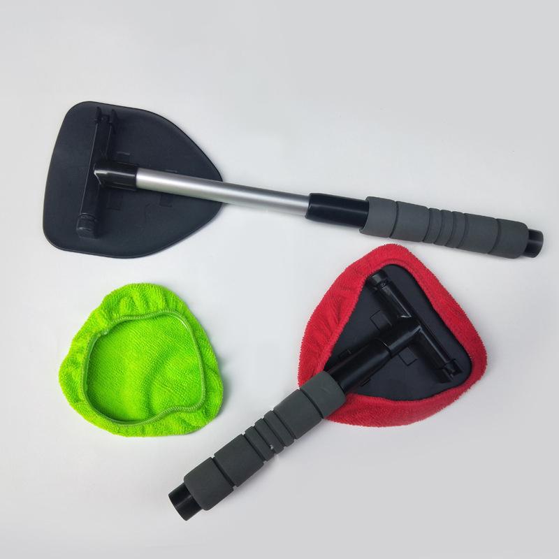 Telescopic Window Glass Cleaner Brush Kit Car Window Windshield Cleaning Wash Tool Inside Interior Auto Glass Wiper