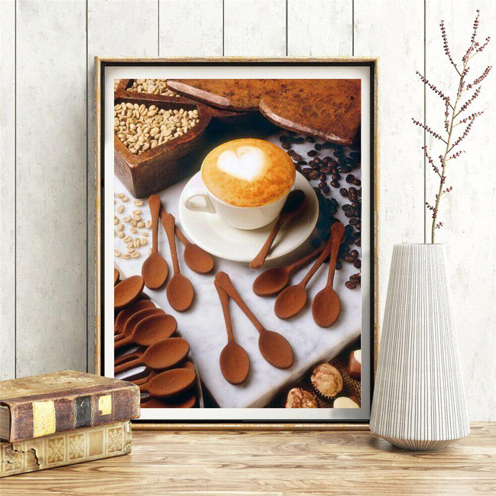 5D DIY Diamond Painting Coffee Handmade Gift Diamond Embroidery