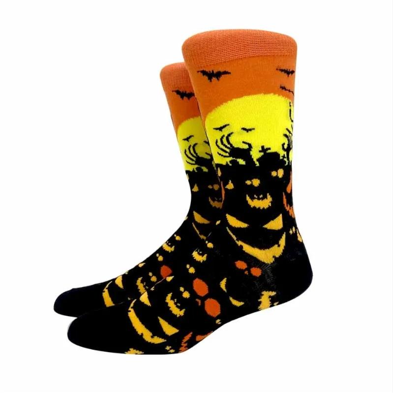 Nouveaux Chaussettes Halloween Femmes Harajuku Chaussettes Squelette Drôle Alien Hommes Chaussettes Chaussettes Citrouille Chaussettes Monstre Chaussettes Mi-Mollet Chauve-Souris Chaussettes Anime