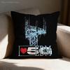 N-Ninajirachi EDM I Love My Computer Pillow Case For Sofa Decor Car Office Room Printing Cushion Cover Decorations and Protector