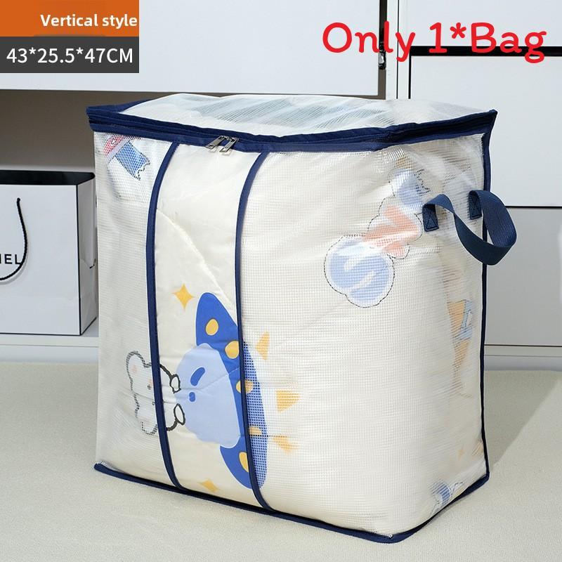 Transparent Packing Storage Bag For Clothes And Bedding With Sealing Function In Modern Style