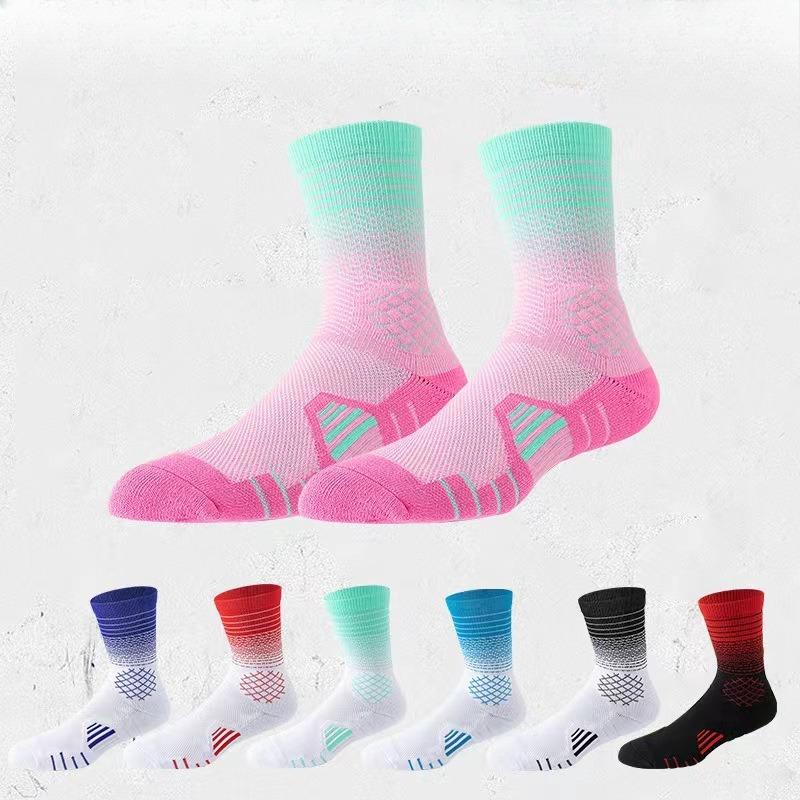 Men's Spring and Autumn Professional Basketball Colorful Non Slip Socks